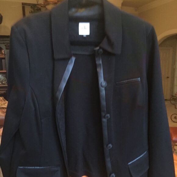 CABI TAILORED Leather Trimmed Jacket! - Picture 7 of 16